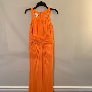 David’s Bridal bridesmaid dress, tangerine, size 6